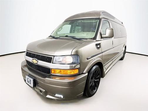 BROWN 2021 Chevrolet Express 3500 RWD 3500 Extended Wheelbase LS