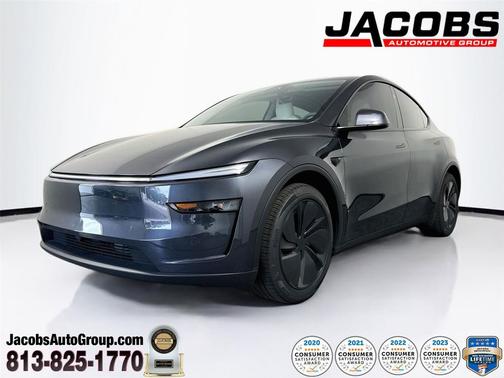 Stealth Grey 2026 Tesla Model Y Long Range Launch Series