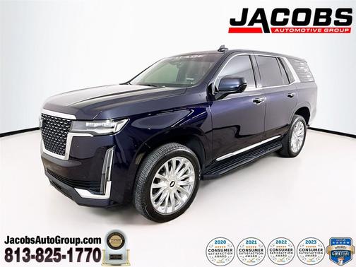Dark Moon Blue Metallic 2022 Cadillac Escalade Premium Luxury