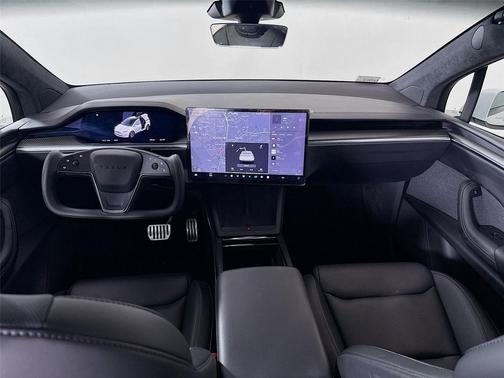 Pearl White Multi-Coat 2024 Tesla Model X Plaid Tri Motor All-Wheel Drive