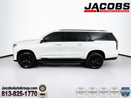 Crystal White Tricoat 2022 Cadillac Escalade ESV Luxury