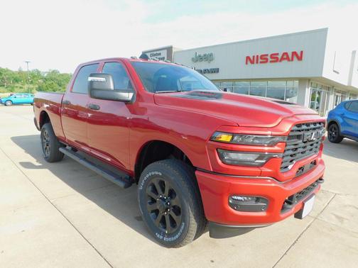 Molten Red Pearlcoat 2026 RAM 2500 Black Express Crew Cab 4x4 6'4' Box