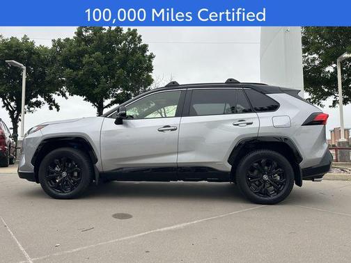 Silver Sky Metallic/Midnight Black Metallic 2023 Toyota RAV4 Hybrid SE