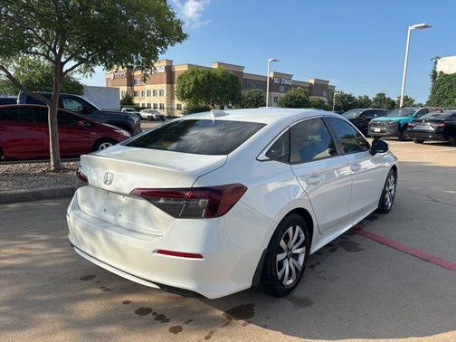 Platinum White Pearl 2025 Honda Civic LX
