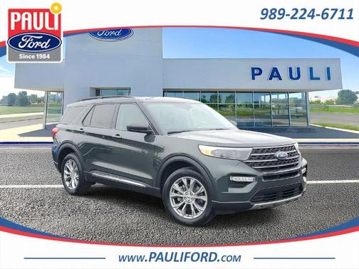 FORGED GREEN METALLIC 2023 Ford Explorer XLT