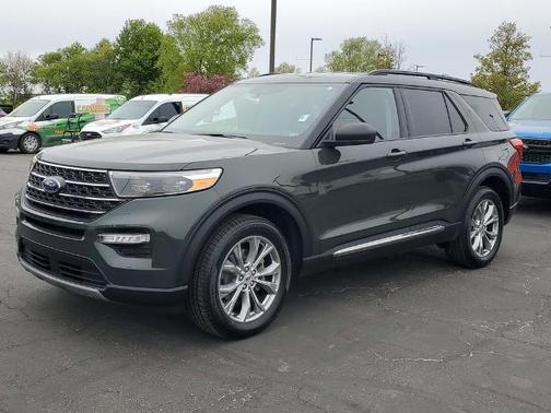 FORGED GREEN METALLIC 2023 Ford Explorer XLT