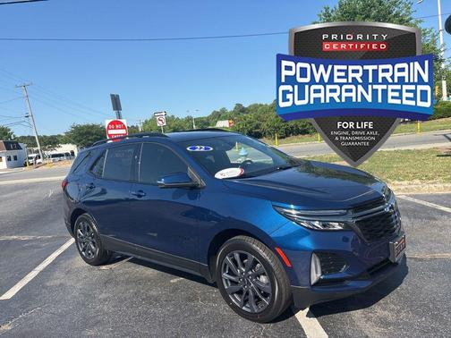 Blue Glow Metallic 2022 Chevrolet Equinox AWD RS