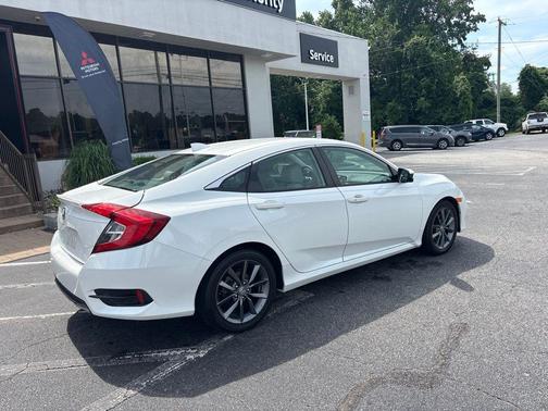 Platinum White Pearl 2019 Honda Civic EX-L