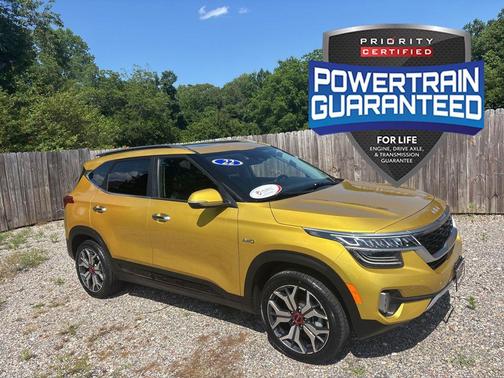 Starbright Yellow/Black Roof 2022 Kia Seltos SX Turbo