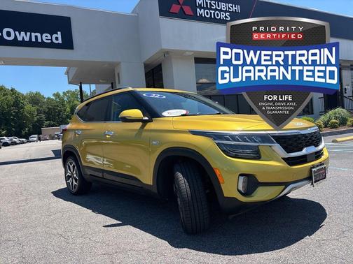 Starbright Yellow/Black Roof 2022 Kia Seltos SX Turbo