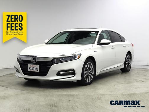 White 2020 Honda Accord Hybrid EX-L