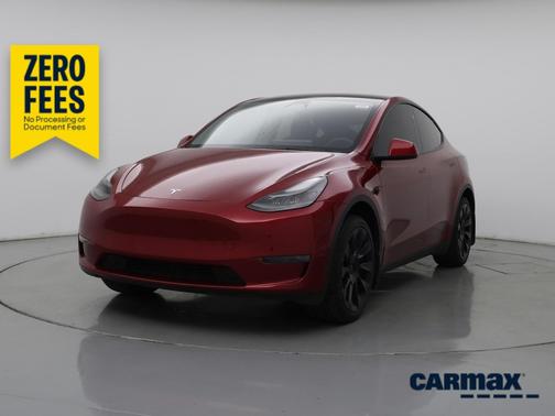 Red 2024 Tesla Model Y Long Range