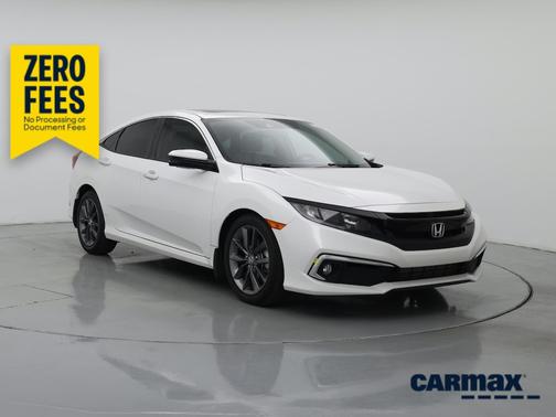 White 2020 Honda Civic EX