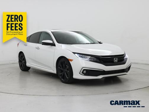 White 2020 Honda Civic Touring