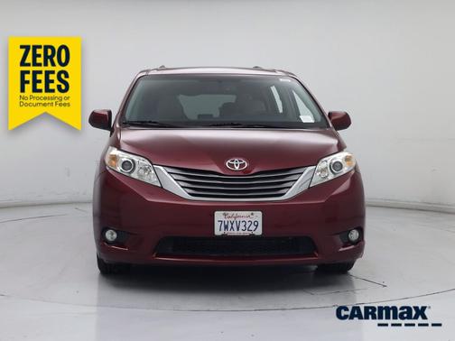 Burgundy 2017 Toyota Sienna XLE