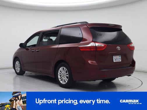 Burgundy 2017 Toyota Sienna XLE