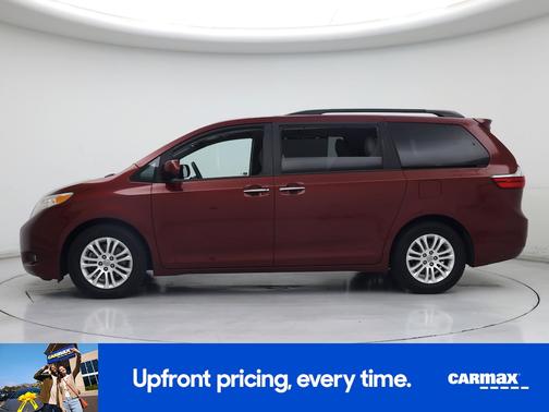 Burgundy 2017 Toyota Sienna XLE