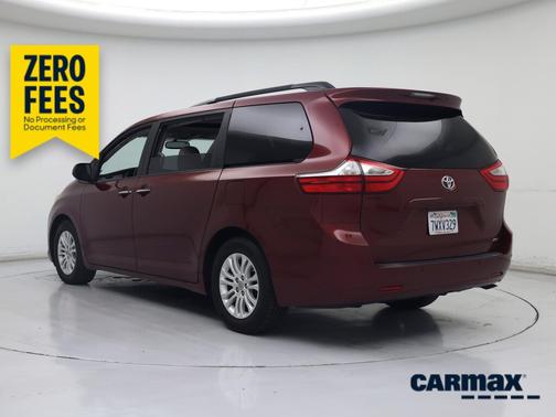 Burgundy 2017 Toyota Sienna XLE