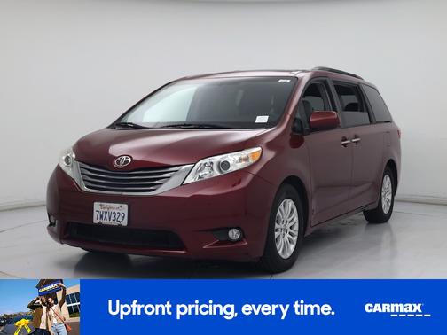 Burgundy 2017 Toyota Sienna XLE