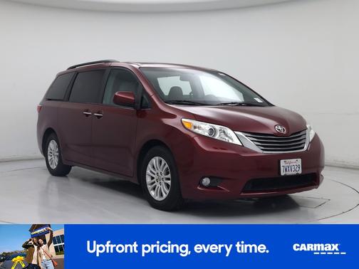 Burgundy 2017 Toyota Sienna XLE