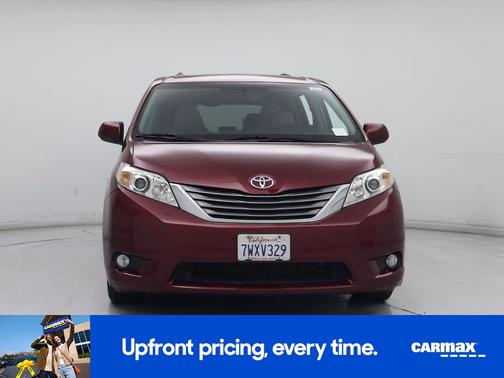 Burgundy 2017 Toyota Sienna XLE