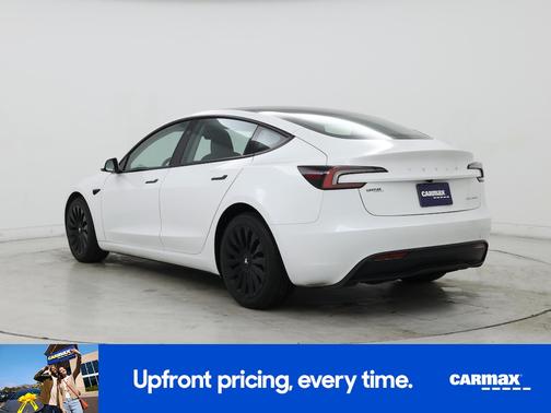 White 2025 Tesla Model 3 Long Range