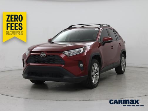 Red 2019 Toyota RAV4 XLE Premium