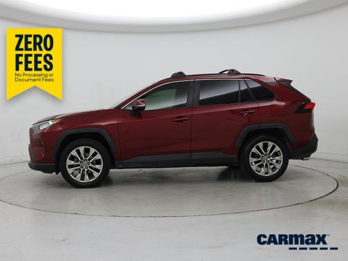 Red 2019 Toyota RAV4 XLE Premium