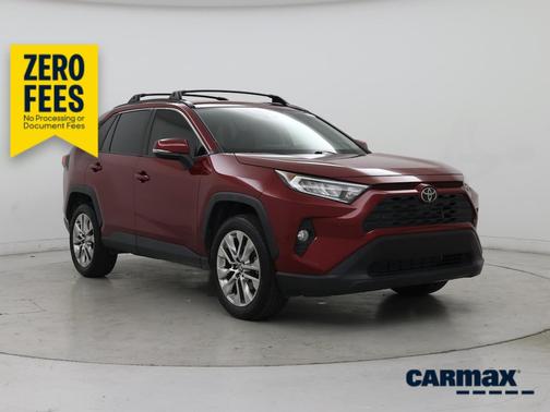 Red 2019 Toyota RAV4 XLE Premium