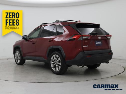 Red 2019 Toyota RAV4 XLE Premium