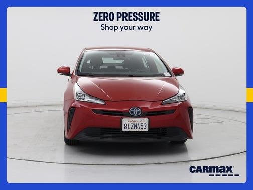 Red 2019 Toyota Prius LE