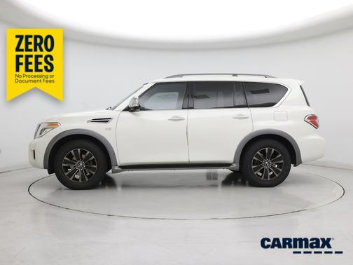 White 2017 Nissan Armada Platinum