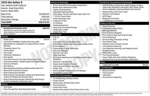 2023 Kia Seltos S