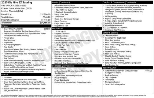 2025 Kia Niro EX Touring