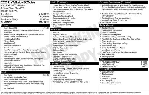 2025 Kia Telluride EX X-Line