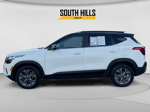 Clear White / Black Roof 2024 Kia Seltos S