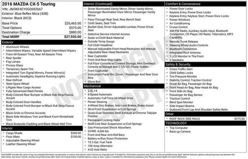 2016 Mazda CX-5 Touring