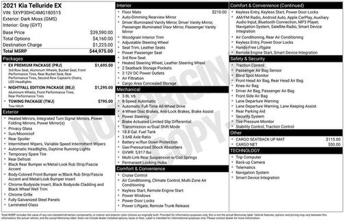 2021 Kia Telluride EX