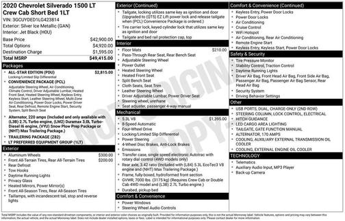 2020 Chevrolet Silverado 1500 LT