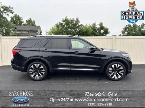 Agate Black Metallic 2025 Ford Explorer Platinum