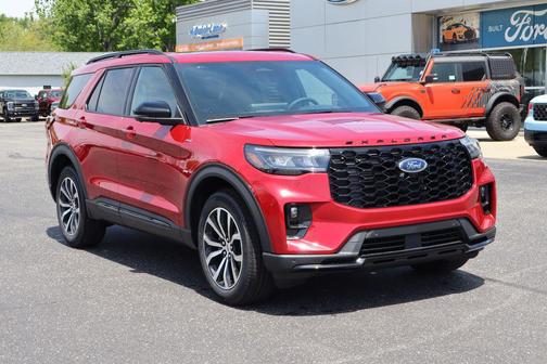 Rapid Red Metallic Tinted Clearcoat 2026 Ford Explorer ST-Line