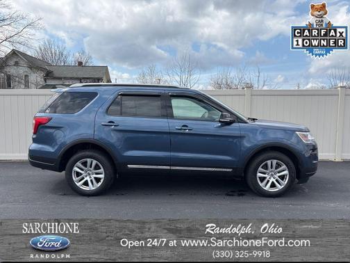 Blue Metallic 2018 Ford Explorer XLT