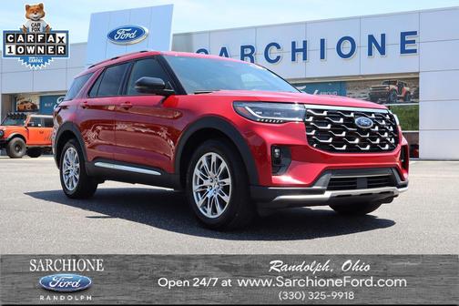 Red Metallic 2026 Ford Explorer Platinum