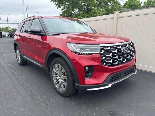 Red Metallic 2026 Ford Explorer Platinum