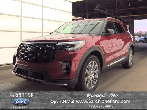 Red Metallic 2026 Ford Explorer Platinum