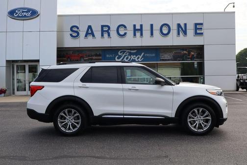 Star White Metallic Tri-Coat 2020 Ford Explorer XLT