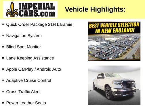 Bright White Clearcoat 2025 RAM 1500 Laramie