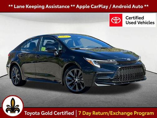 Midnight Black Metallic 2025 Toyota Corolla SE