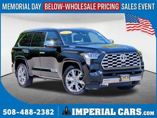 Midnight Black Metallic 2026 Toyota Sequoia Capstone
