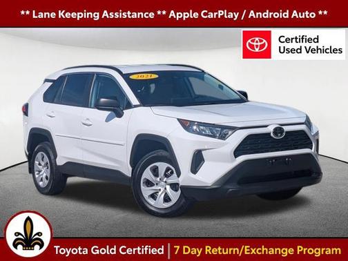 Super White 2021 Toyota RAV4 LE